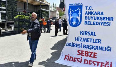 Ankara Büyükşehir Belediyesinin sebze fidesi dağıtımı tekrar başladı