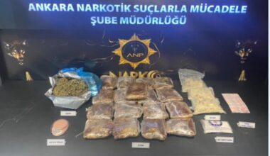 Ankara’da uyuşturucu operasyonu: 3 şüpheli gözaltına alındı
