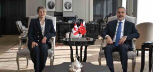 Bakan Fidan, Kanada Dışişleri Bakanı Joly ile bir araya geldi