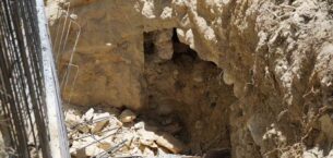 Başakşehir’de ilginç olay, inşaat çalışması sırasında mağara ve kanal bulundu
