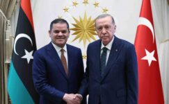 Cumhurbaşkanı Erdoğan, Libya Milli Birlik Hükümeti Başbakanı Abdulhamid Dibeybe’yi kabul etti