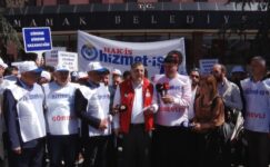 HİZMET-İŞ Sendikası’ndan Mamak Belediyesi önünde eylem