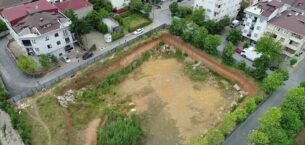 Sancaktepe’de inşaat temelindeki su birikintisi belediye ekipleri tarafından tahliye edildi