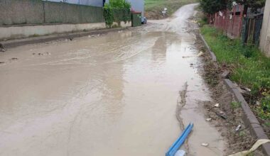 Şiddetli yağış, Kahramankazan’da da caddeleri sular altında bıraktı