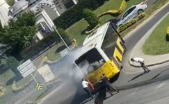 Maltepe’de İETT otobüsünden dumanlar yükseldi